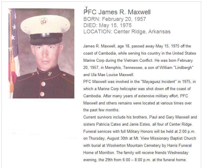 Maxwell obit